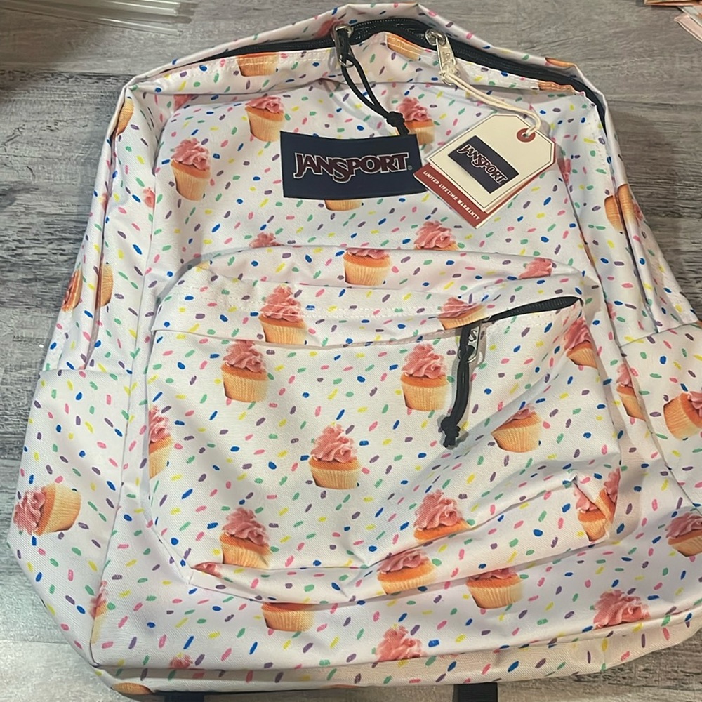 JANSPORT Cupcake Confetti Fun School Backpack